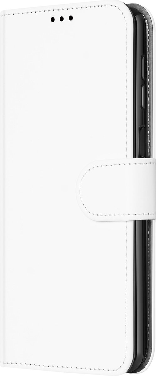 Book Case voor Samsung Galaxy M52 Hoesje Wit met Pasjeshouder