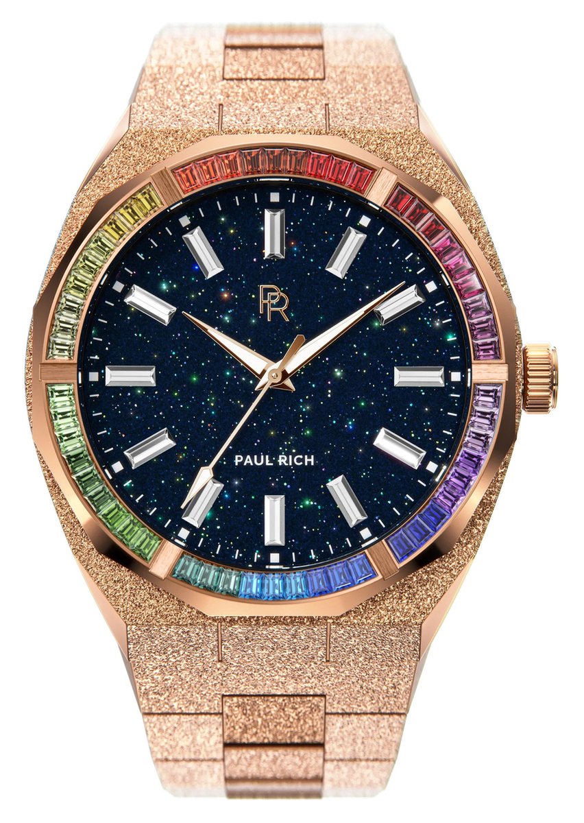 Paul Rich Endgame Rainbow Frosted Star Dust Rose Gold END03 horloge