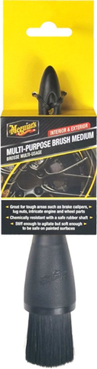 Meguiar's Multi Purpose Brush - Velgenborstel - 2 maten - Autopoetsmiddel - Multifunctioneel gebruik