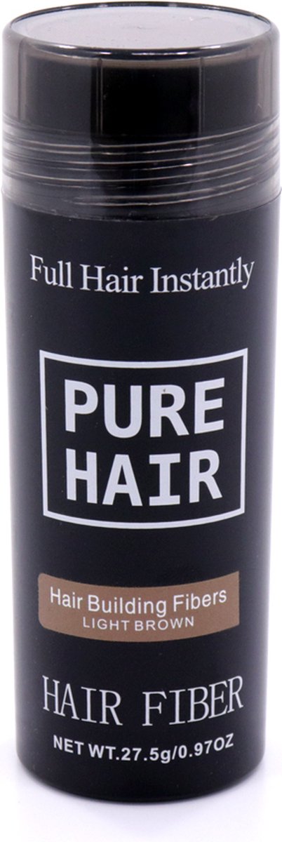 Pure Hair Premium Keratine Haarvezels Licht Bruin 27,5g