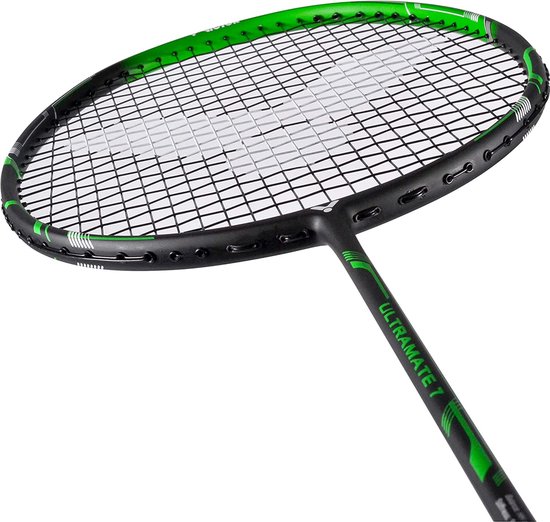 VICTOR Ultramate 7 badmintonracket - zwart/groen - controle - Victor