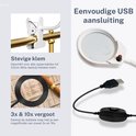 Vergrootglas met klem en USB-aansluiting, 3x en 10x vergroting