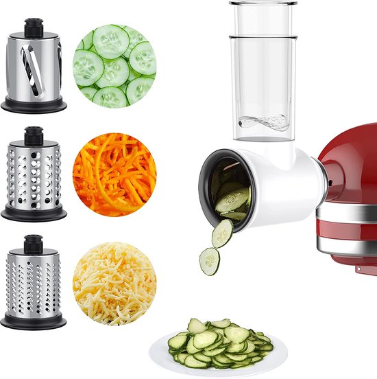 COFUN Coupe-légumes pour accessoires Kitchenaid, Coupe-légumes en acier  inoxydable... | bol