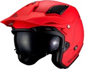 MT HELMETS District SV Solid Jet Helm - Matt Red - Maat XS