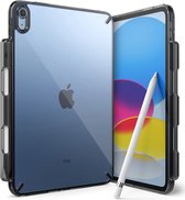 Ringke Fusion Hoes Geschikt voor Apple iPad 10.9 (2022) | Back Cover | Militaire Standaard | Smoke Black