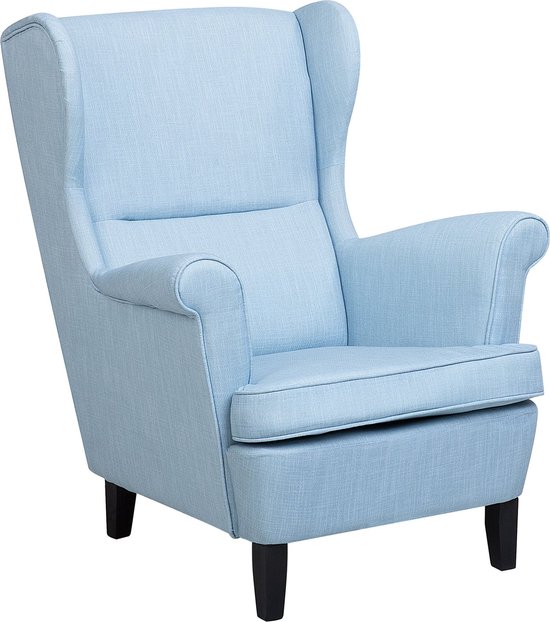 ABSON - Fauteuil - Blauw - Polyester