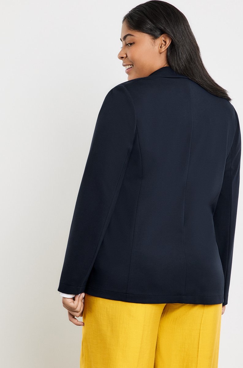 SAMOON Dames Jersey blazer Mood Blue-46