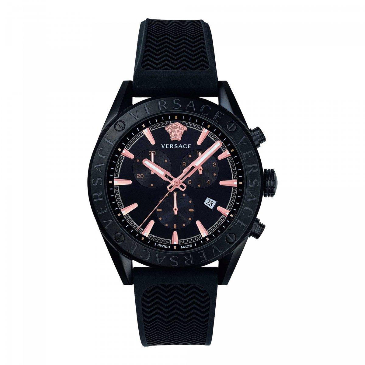 Versace VEHB00419 horloge mannen - Roestvrij Staal - zwart