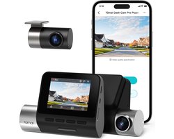 70Mai Dashcam 4K – Dashcam Voor Auto Voor En Achter – Bioscoop Kwaliteit – ADAS Systeem – Parkeercamera – GPS – Met App