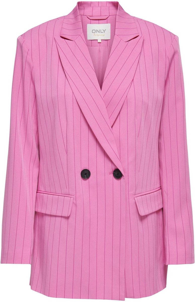 Only Blazer Onlstella Pin-stripe Blazer Otw 15287291 Super Pink/fuchsia Re Dames Maat - M