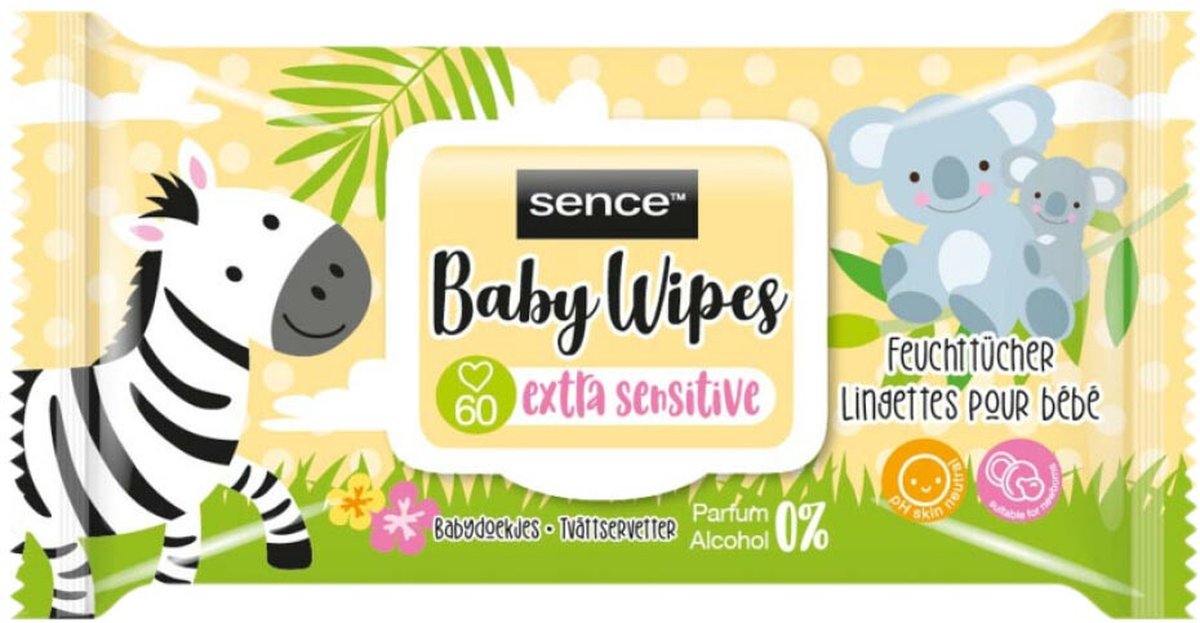 Goedkoopste Sence Baby Billendoekjes Extra Sensitive 60 stuks