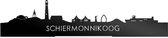 Standing Skyline Schiermonnikoog Zwart Glanzend - 60 cm - Woondecoratie design - Decoratie om neer te zetten en om op te hangen - Meer steden beschikbaar - Cadeau voor hem - Cadeau voor haar - Jubileum - Verjaardag - Housewarming - Interieur -