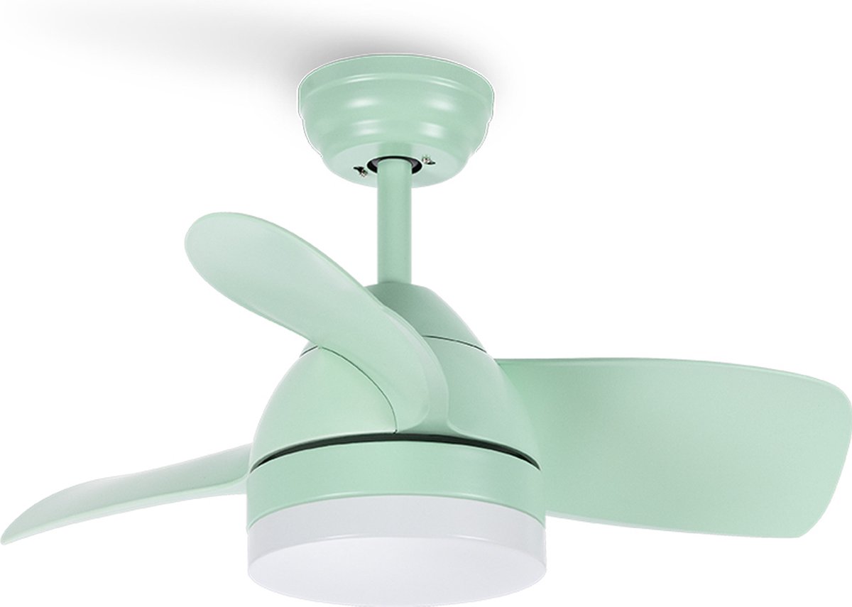 CREATE / WINDCALM LINE/Ventilateur de plafond blanc avec lumière, Wifi et télécommande, lignes horizontales / 40W, 132 cm, 6 vitesses, 3 températures de lumière, minuterie, fonction été-hiver