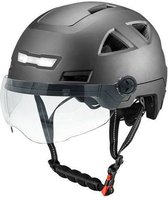 Vito E-Light Speed Pedelec helm met vizier zwart | Snorfiets helm Snorscooter | voor