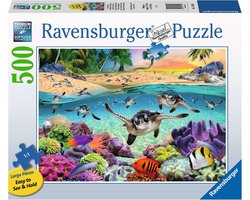 Ravensburger puzzel Baby zeeschildpadden - Legpuzzel - 500 Large Format stukjes
