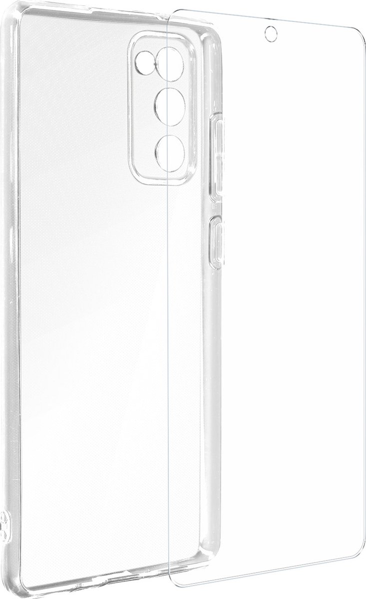 Samsung Galaxy S20 FE Geval en 9H Gehard Glas Film 4Smarts Duidelijk