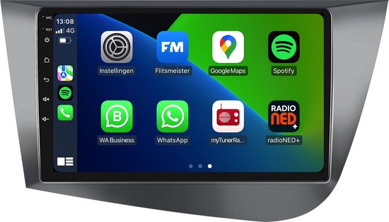 Für Seat Leon 1P1 2005-11 32G Android 13 Carplay Autoradio GPS Navi RDS WIFI Kam