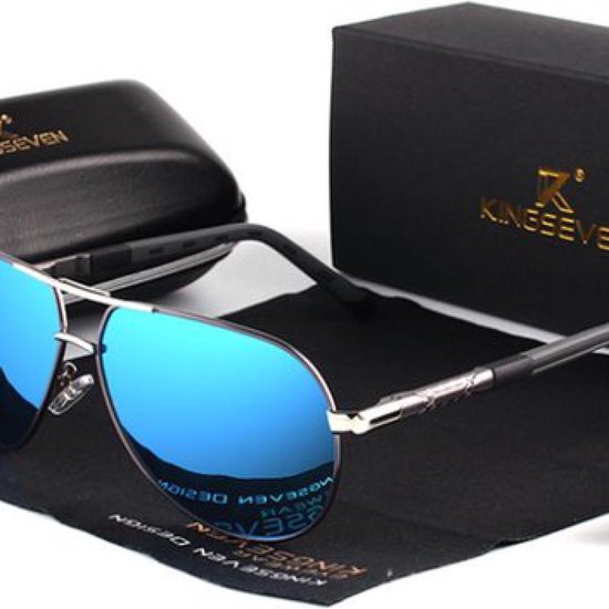 KingSeven Bluestar - Pilotenbril met UV400 en polarisatie filter - Z68
