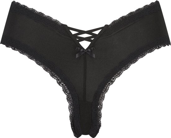 Hunkemöller Dames Lingerie Brazilian Vixen - Zwart - maat M