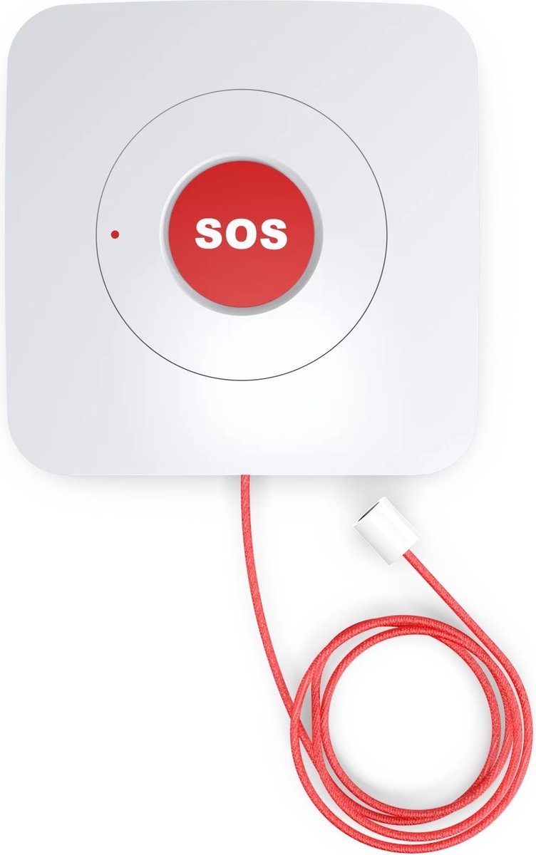 Trekkoord Alarm -Persoonlijk alarm Mindervaliden - Geluidssignaal - Makkelijk bevestigen - Alarm in huis - SOS Alarmknop - Personenalarmering