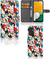 Wallet Book Case Samsung Galaxy A14 5G Telefoon Hoesje Birds