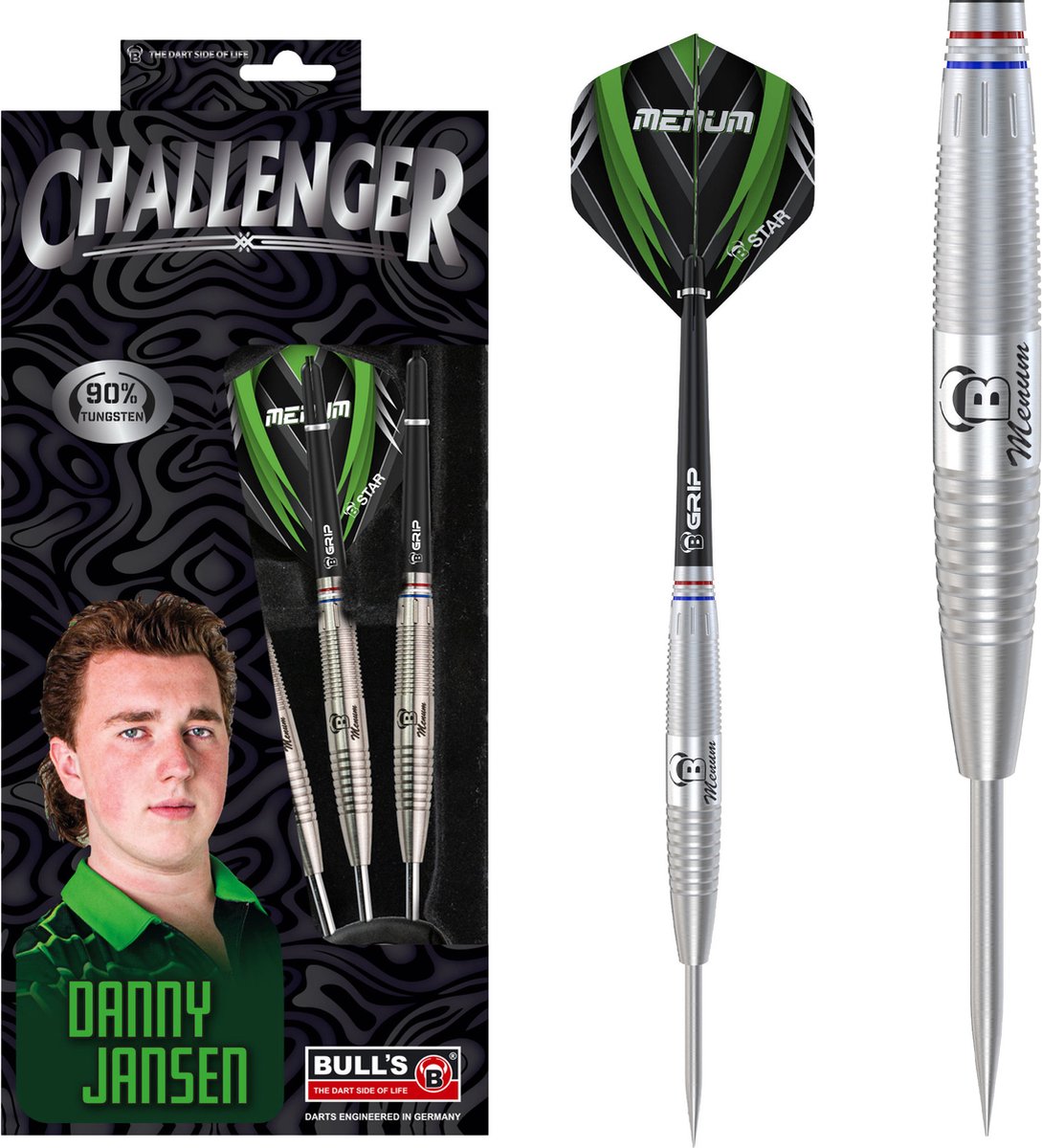 BULL'S Challenger Danny Jansen 90% - Dartpijlen - Darts