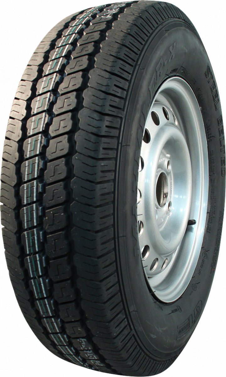 Compleet aanhanger wiel - 175R13C - steekmaat: 4x100 - draagvermogen: 650 kg - naafdiameter: 57 mm