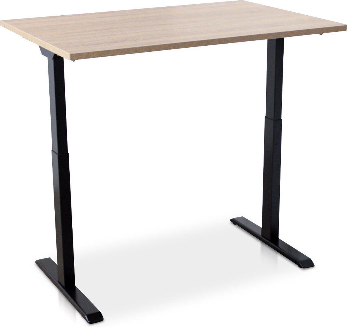 Zit-sta bureau snelslinger verstelbaar - MRC FAST FLEX | 140 x 80 cm | frame zwart - blad midden eiken thumbnail 3