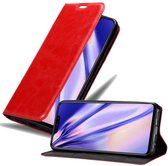 Cadorabo Hoesje geschikt voor Huawei P SMART PLUS 2019 in APPEL ROOD - Beschermhoes met magnetische sluiting, standfunctie en kaartvakje Book Case Cover Etui