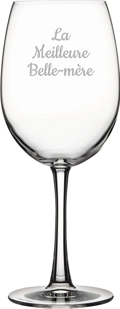 Rode wijnglas gegraveerd - 58cl - La Meilleure Belle-mère