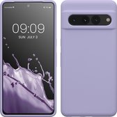 kwmobile telefoonhoesje geschikt voor Google Pixel 7 Pro - Hoesje met siliconen coating - Smartphone case in lavendel