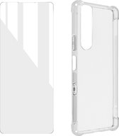 Protection Pack Geschikt voor Sony Xperia 10 III/10 IV Verstevigd hoesje + Gehard Glas