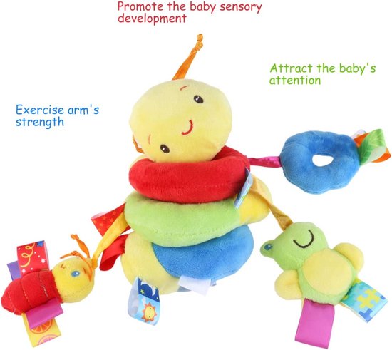 Igoods Knuffelbeer - Pluchen Speelgoed Voor Baby - Rammelaar - Maxi Cosi Spiraal van Igoods — afbeelding 5