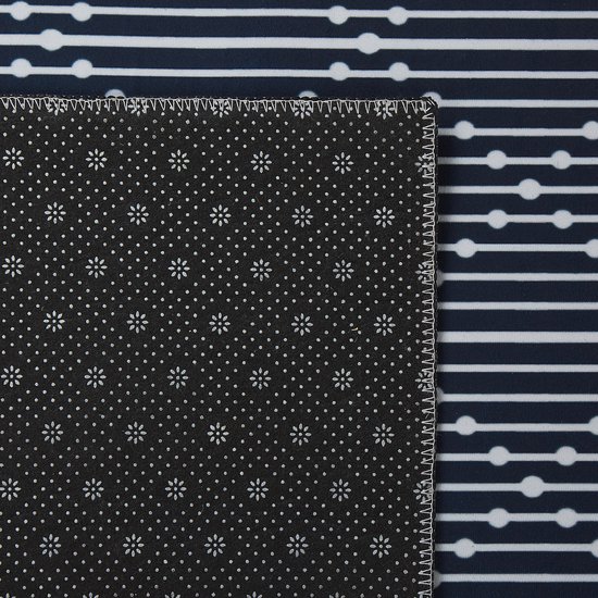 CHARVAD - Laagpolig vloerkleed - Grijs - 60 x 200 cm - Polyester