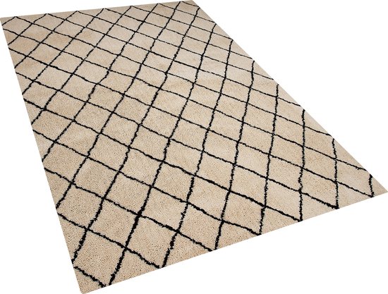 MIDYAT - Laagpolig vloerkleed - Beige - 140 x 200 cm - Polyester