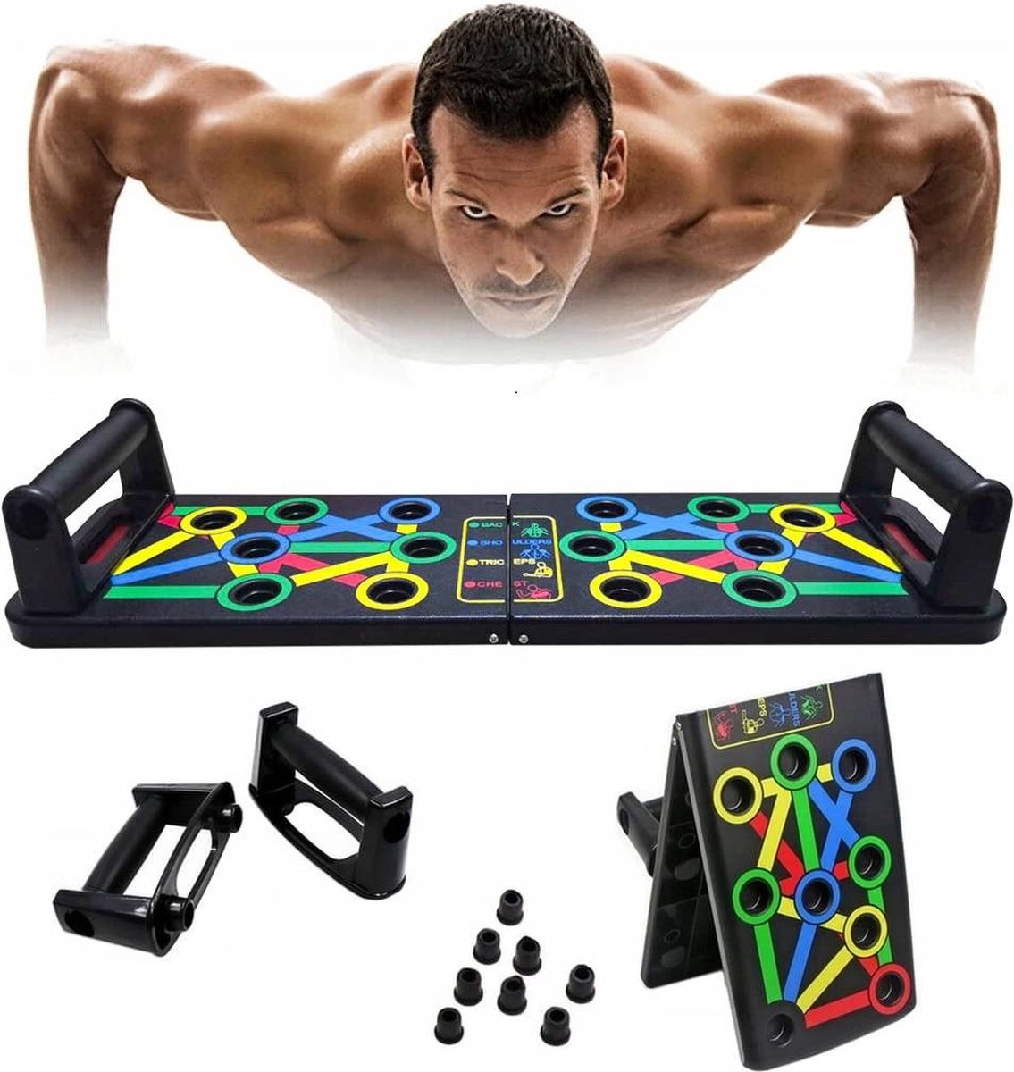 OMNA Push Up Bord - Push Up Board - 14 in 1 - Fitness - Opdruk Steunen - Home Workout - Kracht Training