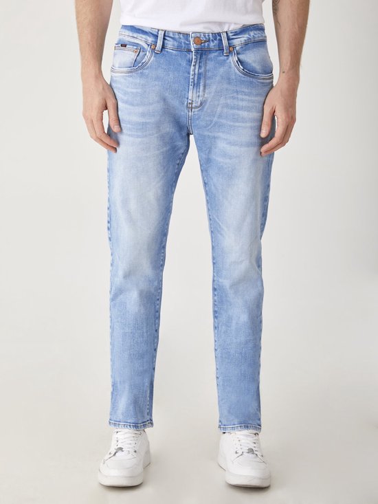 LTB Hollywood Z D - Jeans Uomo A Vita Profonda, Vestibilità Dritta, Chiusura Lampo, Blu Denim