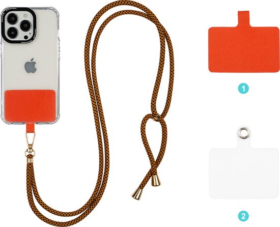 cypreason Hals-Telefoon-lanyard, handgeweven madeliefje-telefoontouw, Daisy Flower Breitouw Mobiele Telefoonkoord. Vermijd het verlies van uw telefoon