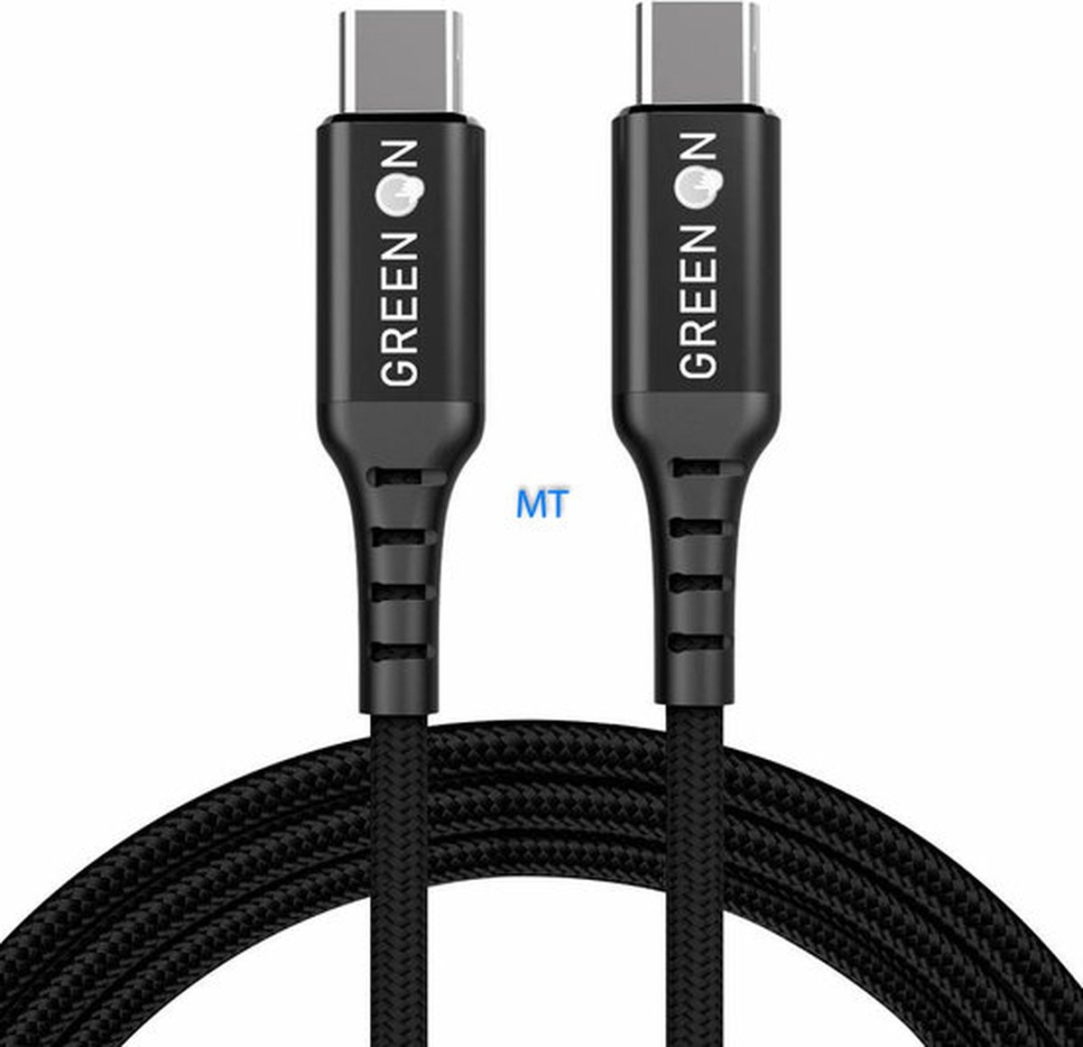 Green On Dual Cable USB-C To USB-C 2M