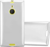 Cadorabo Hoesje geschikt voor Nokia Lumia 1520 in METALLIC ZILVER - Beschermhoes gemaakt van flexibel TPU silicone Case Cover