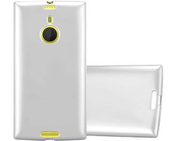 Cadorabo Hoesje geschikt voor Nokia Lumia 1520 in METALLIC ZILVER - Beschermhoes gemaakt van flexibel TPU silicone Case Cover