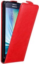 Cadorabo Hoesje voor Samsung Galaxy A5 2015 in APPEL ROOD - Beschermhoes in flip design Case Cover met magnetische sluiting