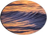 WallClassics - Dibond Ovaal - Kalmte van het Water - 28x21 cm Foto op Ovaal (Met Ophangsysteem)