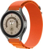Bandje Voor Huawei Nylon Alpine Band - Oranje - Maat: 22mm - Horlogebandje, Armband