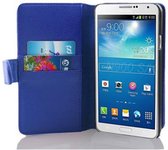 Cadorabo Hoesje voor Samsung Galaxy NOTE 3 in KONINGSBLAUW - Beschermhoes van getextureerd kunstleder en kaartvakje Book Case Cover Etui