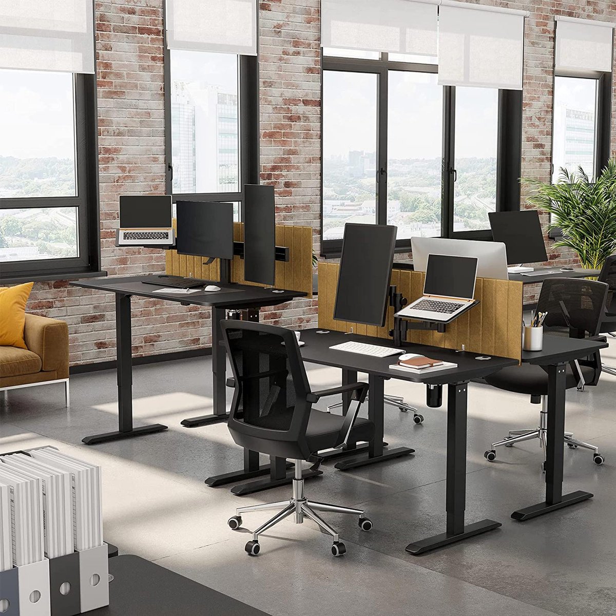 Elektrisch Bureau - In hoogte verstelbaar - Kantoorbureau - Computerbureau - Zwart