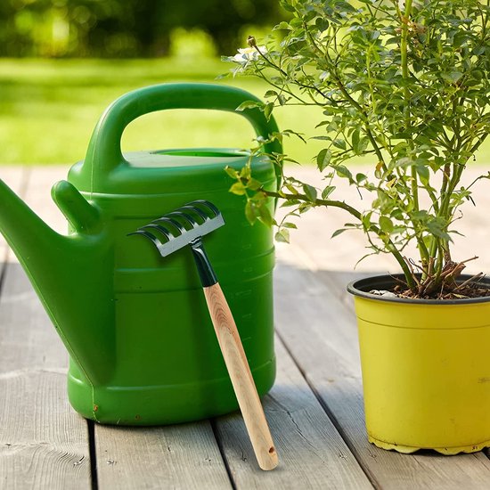 KADAX Groefentrekker met stalen messen, rijentrekker met lange steel van hout, houtsnijder, hark voor groentebedden, zaaigoed (groot KADAX Groefentrekker met stalen messen, rijentrekker met lange steel van hout, houtsnijder, hark voor groentebedden, zaaigoed (groot