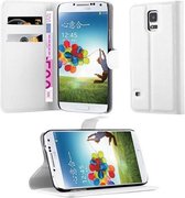 Cadorabo Hoesje geschikt voor Samsung Galaxy S5 / S5 NEO in ARCTISCH WIT - Beschermhoes met magnetische sluiting, standfunctie en kaartvakje Book Case Cover Etui