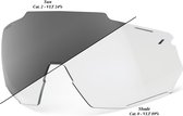 100% Racetrap 3.0 Replacement Lens - Photochromic Clear/Smoke -
