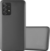 Cadorabo Hoesje geschikt voor Samsung Galaxy A52 (4G / 5G) / A52s in METALLIC GRIJS - Beschermhoes gemaakt van flexibel TPU silicone Case Cover